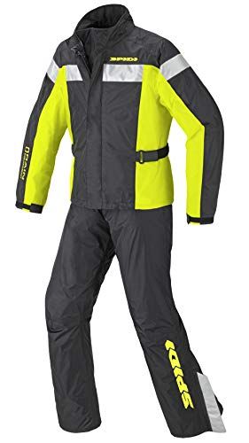 SPIDI Touring Yellow Fluo Rain Kit - Maat L - Grijs