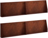 vidaXL - Keermuur - 4 st - 80 x 12 x 30 cm - weervast staal - Roestkleurig