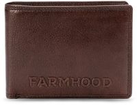 Farmhood Memphis Portemonnee RFID-bescherming Leder 12.5 cm - Mannen - Horizontaal - donkerbruin