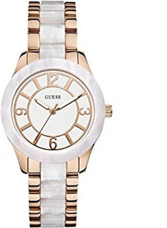 Guess Ladies Sport W0074L2 - Horloge - 36 mm - Rosékleurig/Wit