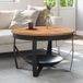 Maison Exclusive Table basse, diamètre 68 cm, hauteur 43 cm, acacia massif