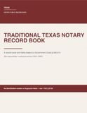 Traditional Texas Traditional Texas Notary Record Book
