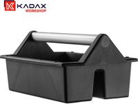 KADAX Gereedschapskist, kunststof draagtas in 2 maten, multifunctionele draagtas voor gereedschap, gereedschapskist met draaggreep, gereedschapsplank, gereedschapsdrager (40 x 22 cm)