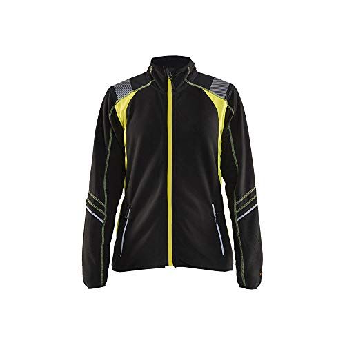 Blaklader 497310109933S dames microfleece jack, zwart/geel, maat S