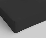 MB HOME ITALY Hoeslaken, 35 cm, elegant, zwart, klein tweepersoons