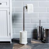 Bath vida Opvouwbare Toiletrolhouder Zilver