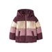 NAME IT MINI winterjas - paars/roze/ecru