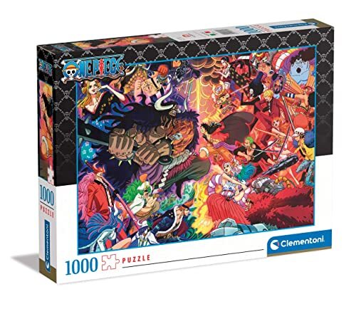 Clementoni 39751 One Piece, puzzel, 1000 stukjes voor volwassenen en kinderen, 10 jaar, behendigheidsspel voor het hele gezin