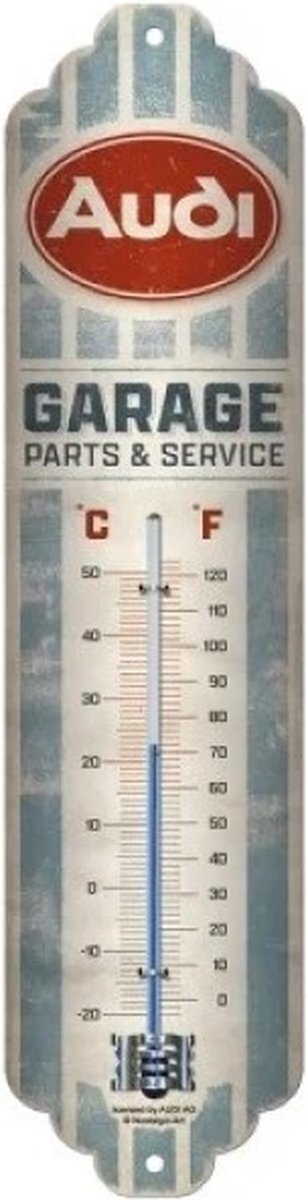 Nostalgic Art Merchandising Thermometer - Audi Garage Parts And Service