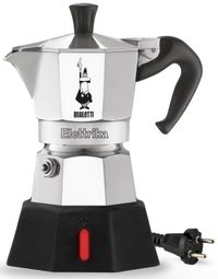 Bialetti Moka Elettrika - Elektrische Moka Express - 2 kopjes - Aluminium - Zwart