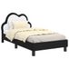 vidaXL Kinderen bedframe met hoofdboard Zwart 80 x 160 cm PU