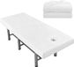 Housse de chaise de massage 2 pièces avec trou 80 x 190 cm imperméable résistant à l'huile lavable pour table de soins esthétiques