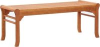 vidaXL Banc de jardin 2 places 120 cm bois d'eucalyptus massif