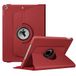 Fintie Hoes voor iPad 10.2 inch 9e/8e/7e Generatie met Pencil Houder, 360 Graden Roteren Stand Beschermhoes met Automatische Slaap-waak Functie, Mohnrot