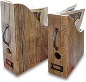 Loberon Tijdschriftencassette set van 2 Kardifa antiekbruin