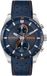HUGO HU1530371 #FAST Heren Horloge - Staal/Leer - Blauw/Zilverkleurig - 44 mm