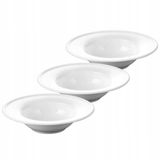 Wilmax Diep Porseleinen Bord 23 cm - Set van 3