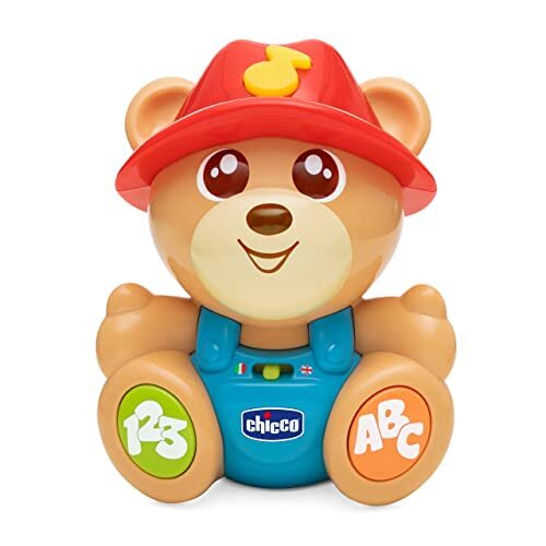 Chicco - ABC Teddy Friend met lichten en geluiden, grappige deken voor dieren, meerkleurig (ARTSANA Spain 0001074400040)