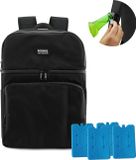 Rockerz Koeltas rugzak - 4 laags geïsoleerde - Incl. 4 koelelementen - 28 liter - Zwart