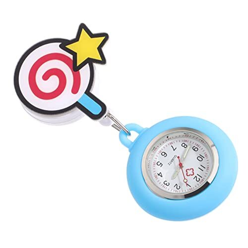 Gatuida 1 St Snoep Horloge Borst Student Cartoon Arts Tuniek Verpleegster Patroon Clip Licht Schattig Professionele Clip-Vrouwen Medische Gift Stethoscoop Lolly Op Zink Intrekbare