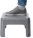 Storage Solutions Tabouret de cuisine / marchepied - gris - plastique - L38 x l29 x H24 - couche antidérapante