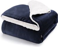 Blumtal Fleece Deken - Sherpa - 150 x 200 - Donker Oceaan Blauw