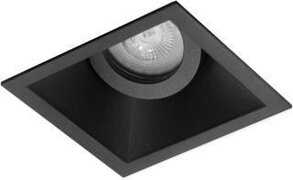 RTM Lighting Premium platte Inbouwspot Albert Zwart Verdiepte vierkante spot Extra Warm Wit (2700K) Met Philips LED