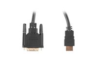 Lanberg CA-HDDV-20CU-0030-BK video kabel adapter 3 m HDMI Type A (Standaard) DVI-D Zwart