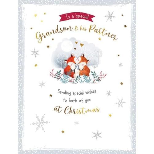 Piccadilly Greetings Karakter Kerstkaart - Kleinzoon & Partner, Vossen