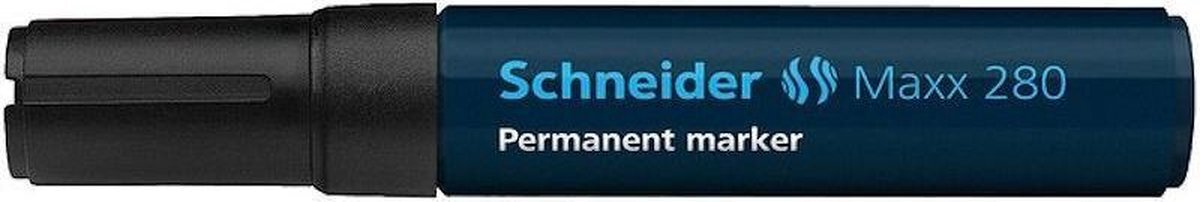 Schneider permanent marker 280 beitel zwart 5st.