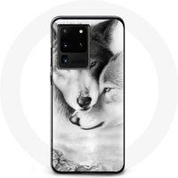 Maniacase Hoesje voor Samsung Galaxy S20 Ultra Wolf Duo dieren