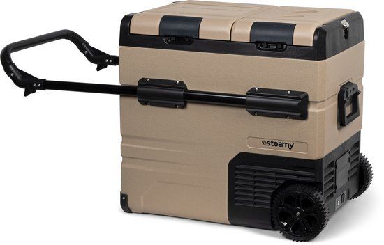 Steamy-E Dual Zone Compressor Koelbox - 54L - 12V/230V - Sandstone