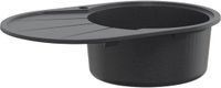 vidaXL Keukenspoelbak met enkele bak Graniet 77 x 49 x 20,5 cm Grafiet