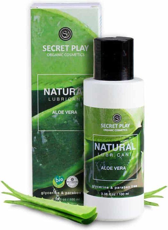 SECRETPLAY COSMETIC Organic Lubricant Natural 100ml - Red - Water-Based