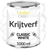 Creative Deco Peinture tableau noir blanc – 1000 ml – mat, lavable, rénovation
