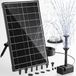 Merkloos Zonnefontein 8 W 8 sproeimodi 1,5 m waterslang Voor tuinvijver