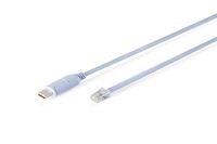DIGITUS DA-70173 – USB 2.0 naar RJ45 console adapterkabel – USB-A, RJ45-stekker – 1,8 m lang – FTDI-chipset – 75 tot 128.000 bps datasnelheid – COM-poortretentie – blauw