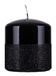 DONAU HOME Kaarsenzuil Onyx/Paraffinekaars/80x90 mm/Zwart/Voor Decoratie / 45 uur brandduur/Decoratieve Kaarsen Wax Kaarsen / 1 stuk