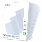 Pavo - Bindomslagen A4 300 micron PP Transparante/mat - 100 stuks