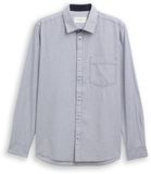 Tom Tailor - Chemise ajustée en coton - Taille L - rayure bleue