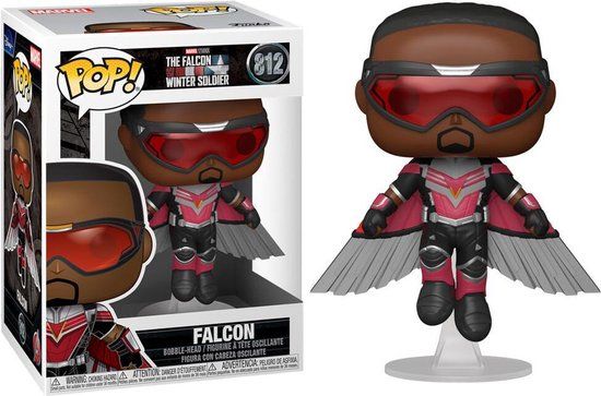Funko The Falcon And The Winter Soldier Verzamelfiguur Marvel POP! Falcon Flying 9 cm Multicolours