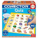 Educa - Quiz Connector | Jeu éducatif avec plus de 90 questions et réponses. 12 thèmes différents en format livre et crayon avec lumière et son. Recommandé à partir de 3 ans (20392)