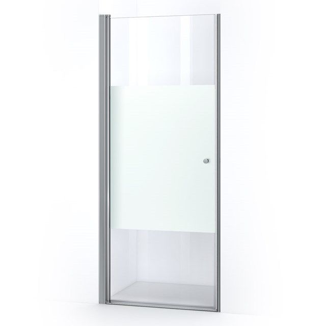 Maxaro Douchedeur Matte Strook 90cm Draaideur Zircon Comfort