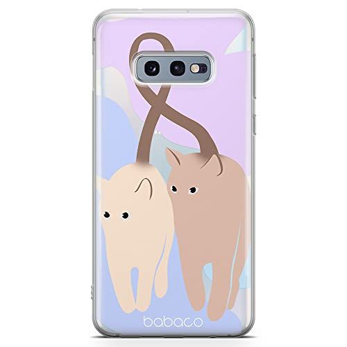 BABACO ERT GROUP mobiel telefoonhoesje voor Samsung S10e origineel en officieel erkend Babaco patroon Cats 013 optimaal aangepast aan de vorm van de mobiele telefoon, gedeeltelijk bedrukt