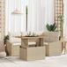 Maison Exclusive - Ensemble de jardin 5 pièces, beige, en polyrotin