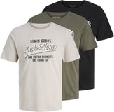 Jack & Jones JJETHAN TEE SS CREW NECK 3PK MP NOOS T-shirt Heren Dusty Olive S