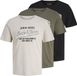 Jack & Jones JJETHAN TEE SS CREW NECK 3PK MP NOOS T-shirt Heren Dusty Olive S
