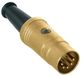 REAN NYS322AG DIN 5-pins 180° (m) connector / metaal/verguld