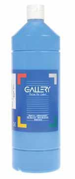 Gallery plakkaatverf flacon van 1000 ml, blauw