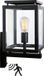 KS Verlichting De Vecht wandlamp zwart bewegingssensor E27 modern vierkant aluminium
